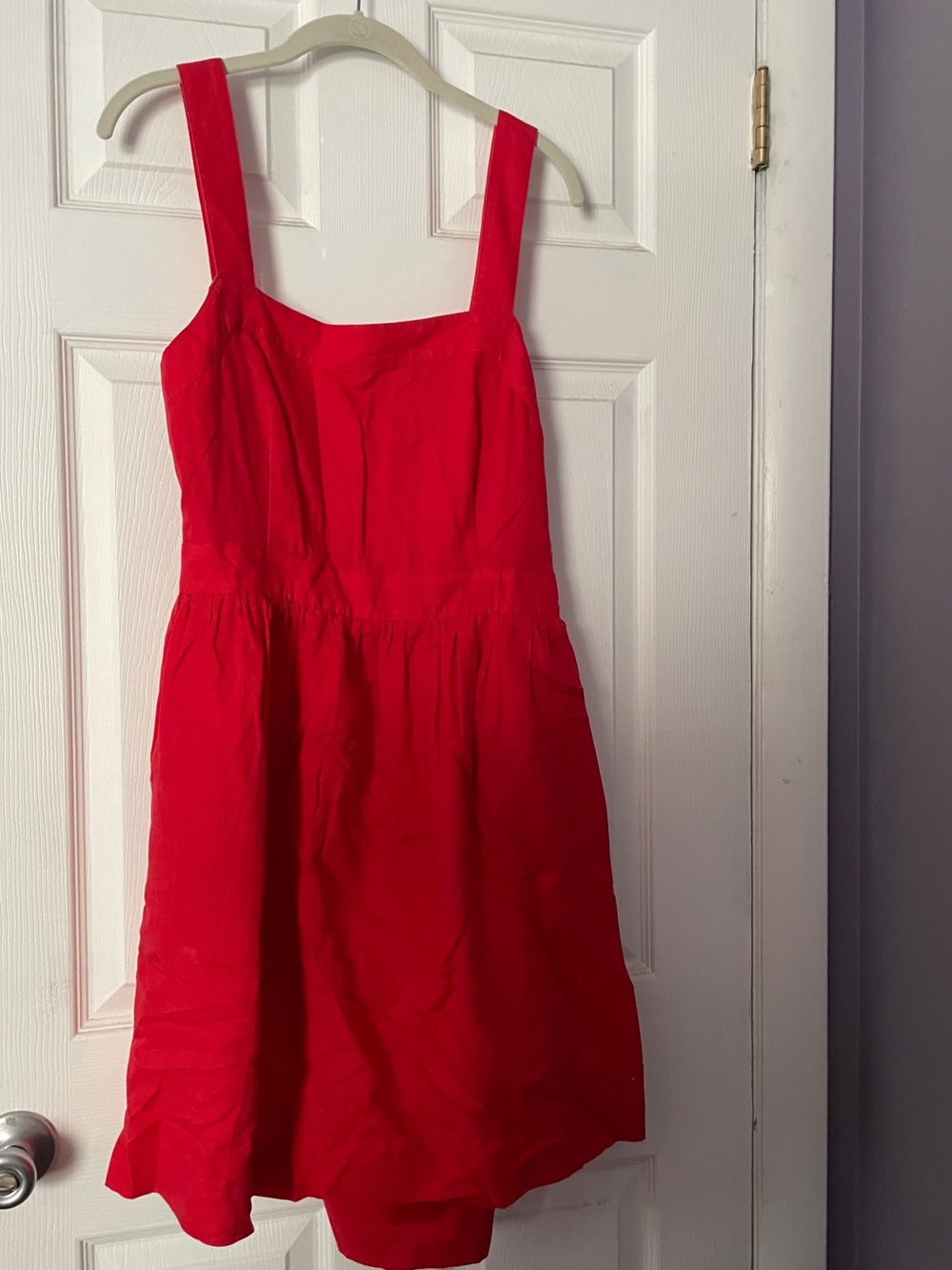 J. Crew Red Sundress with Bow Back